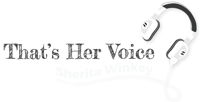 Sherita Winkey That's Her Voice Banner Logo